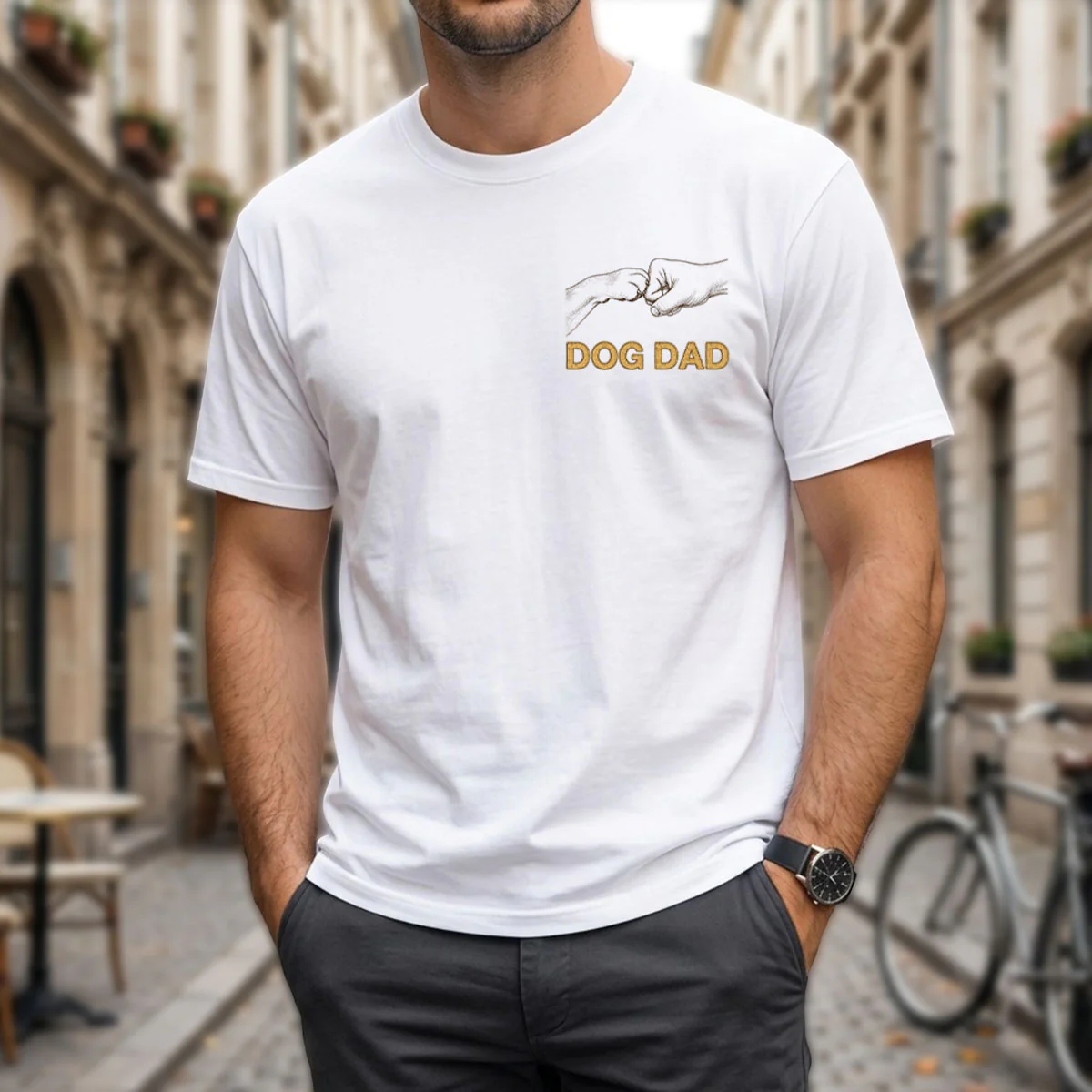Dog Dad Classic - Personalized Custom Shirt - Image 3