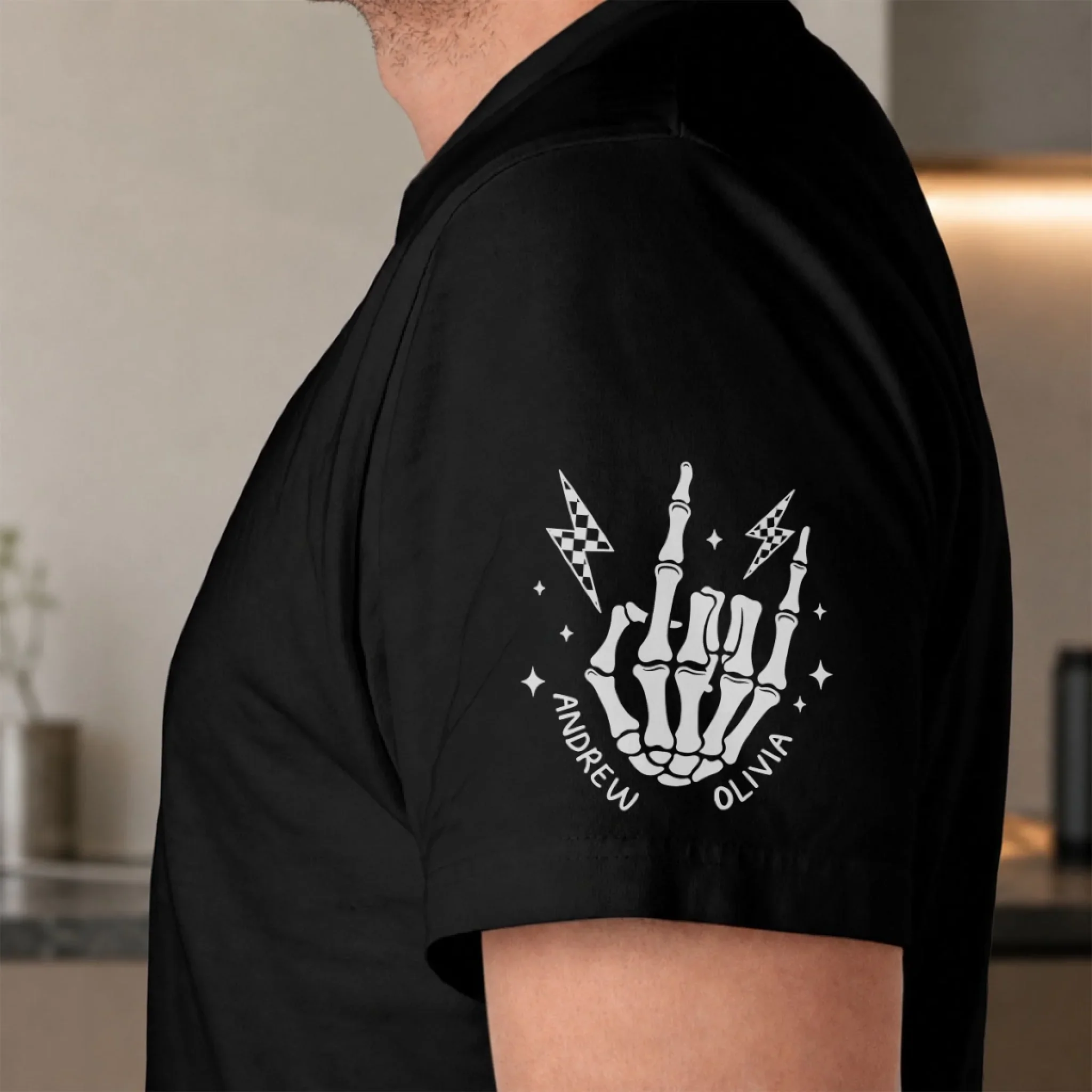 Doing Dad Shit - Personalized Custom Shirt With Design On Sleeve - Image 2