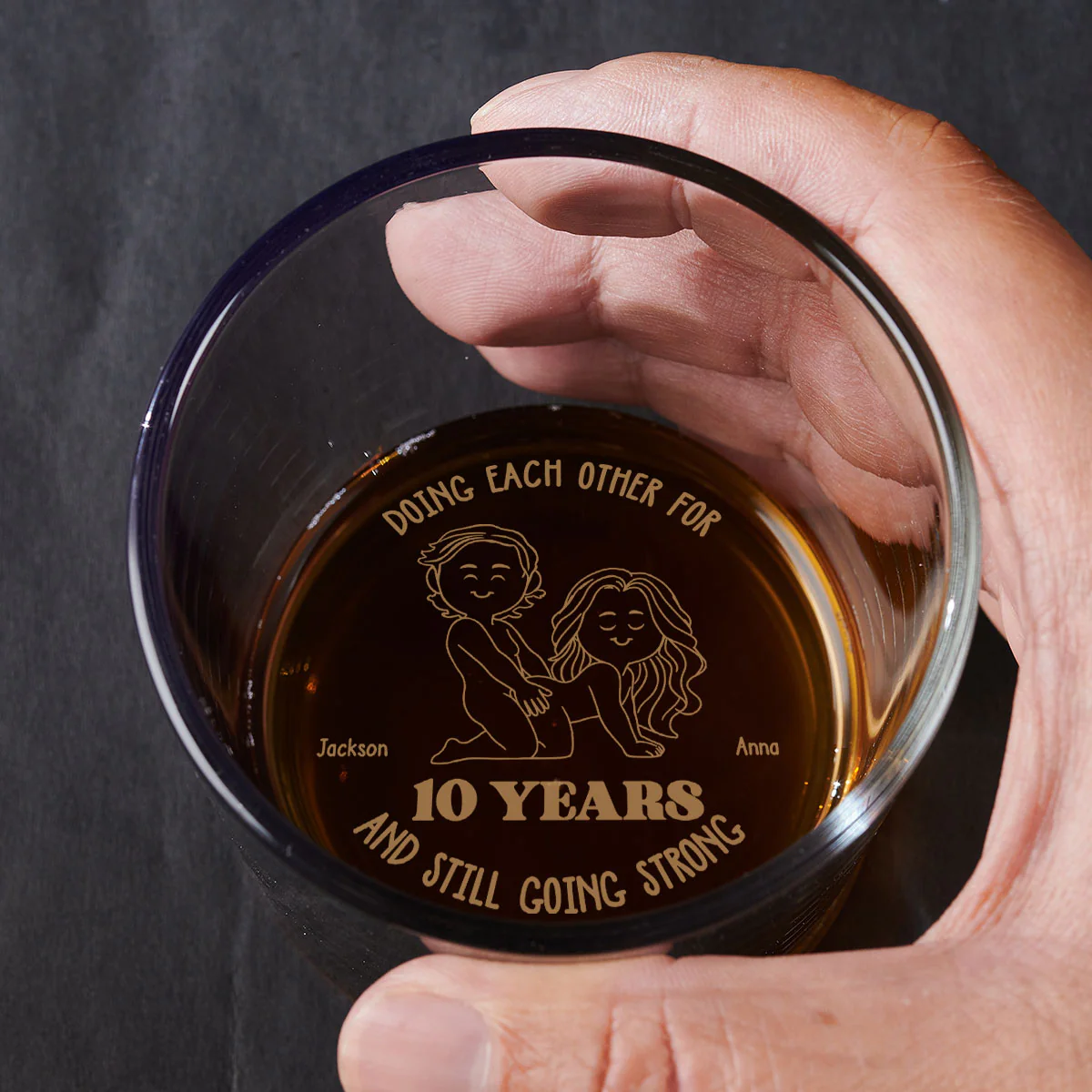 Doing Each Other - Personalized Custom Engraved Whiskey Glass