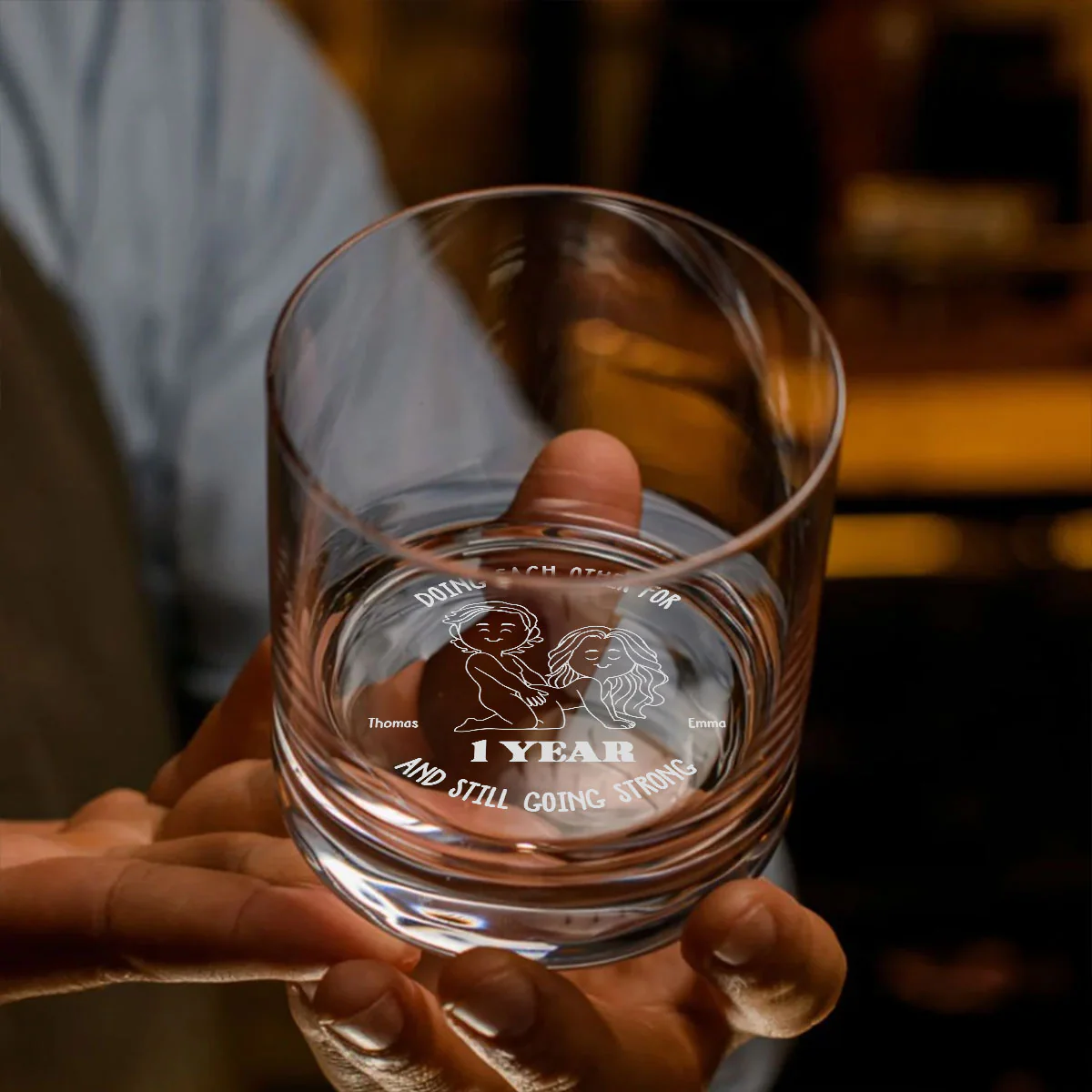 Doing Each Other - Personalized Custom Engraved Whiskey Glass - Image 3