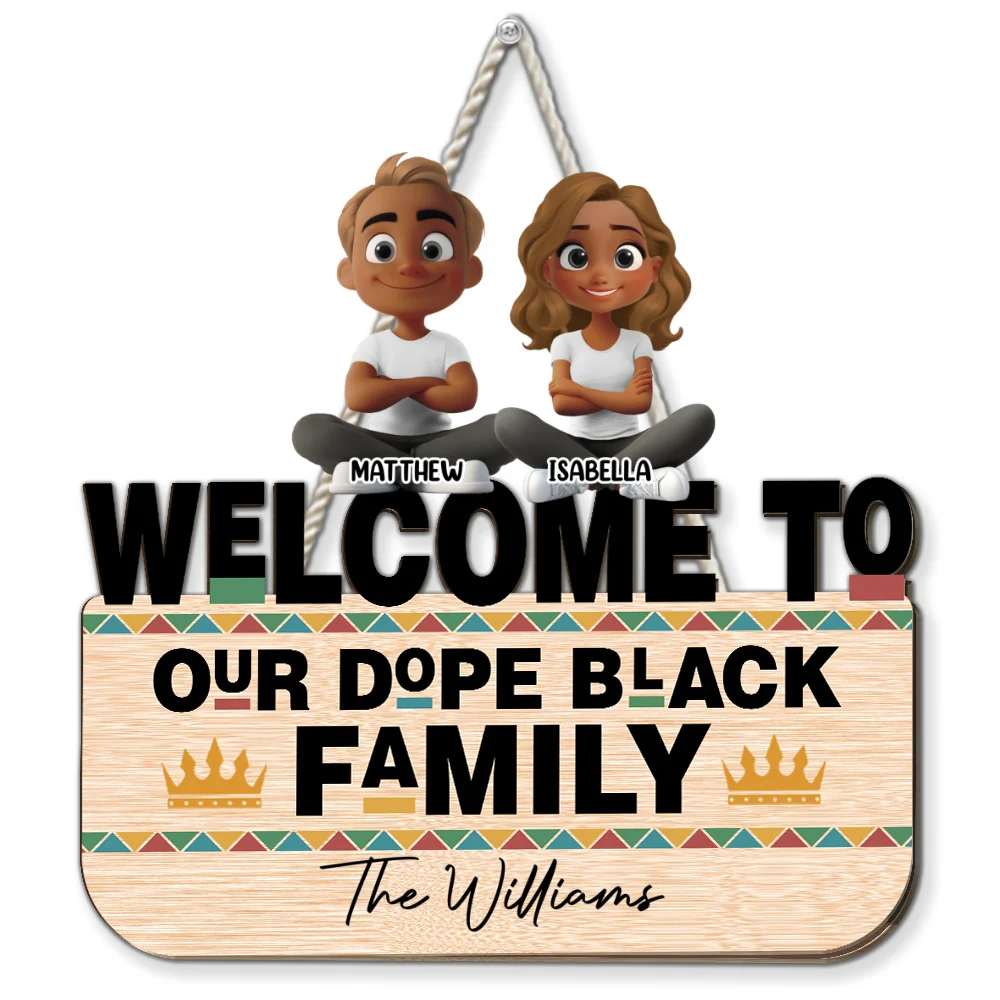 Dope Black Family - Personalized Custom Wood Sign - Image 6