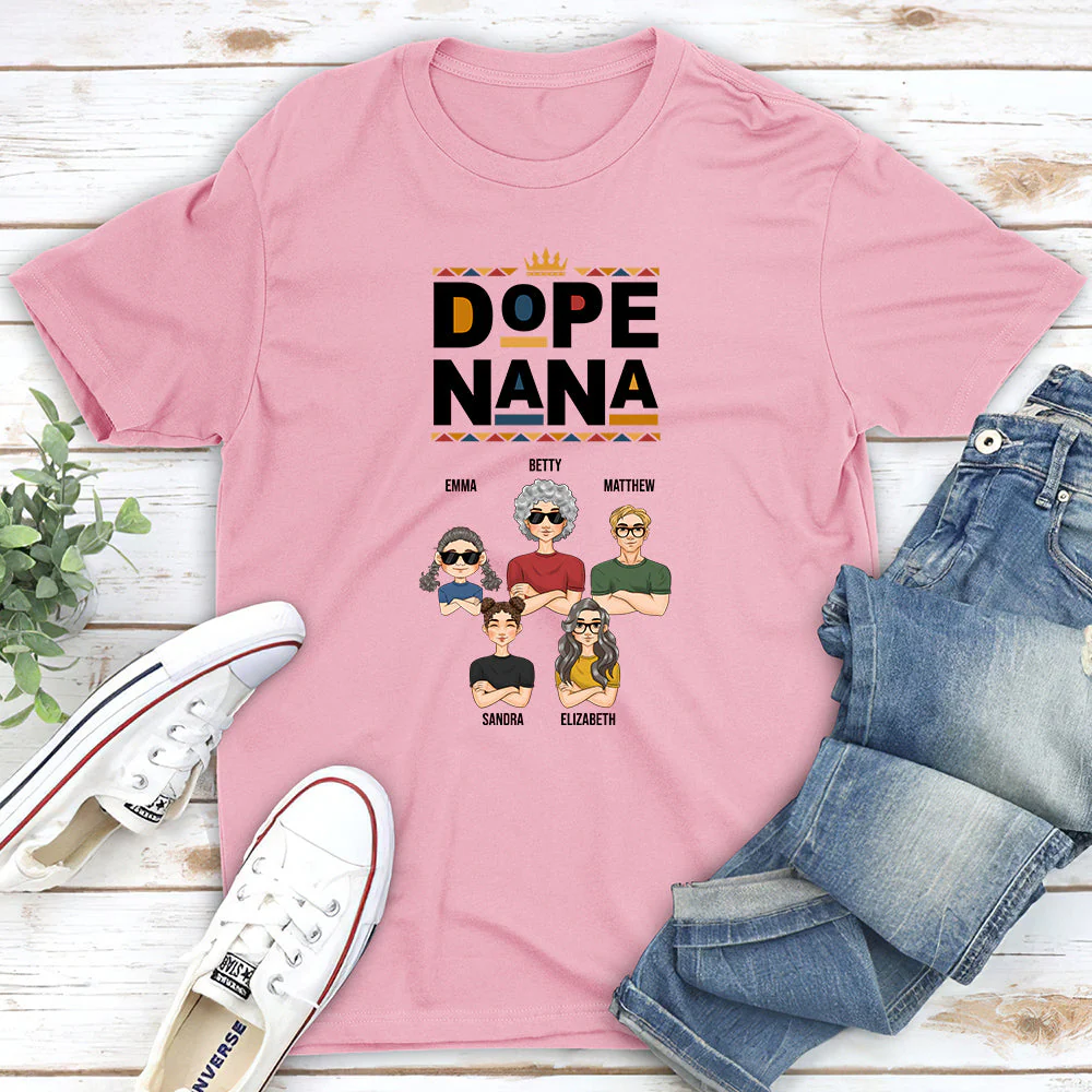 Dope Dad - Personalized Custom Shirt - Image 3