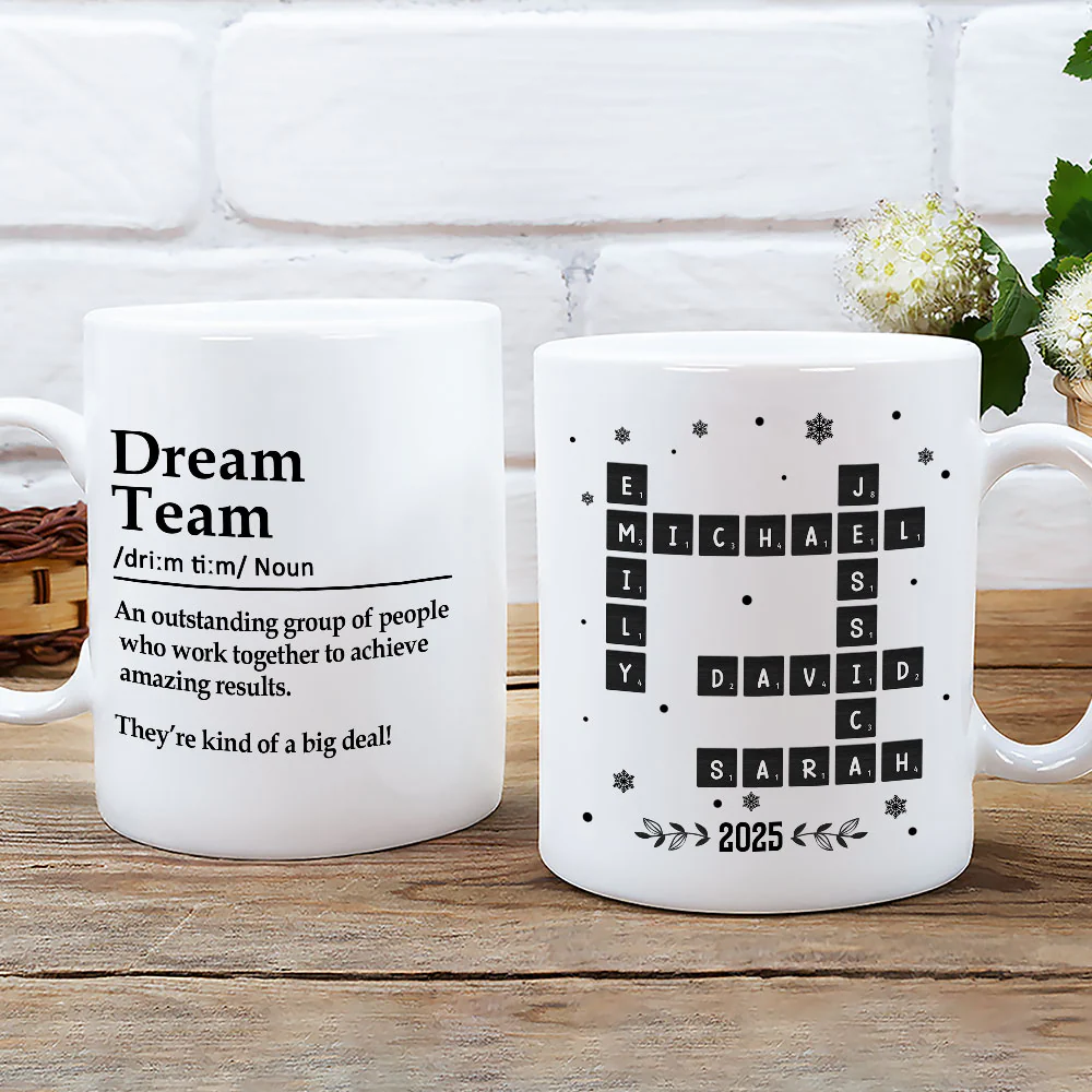 Dream Team - Personalized Custom Coffee Mug - Image 2