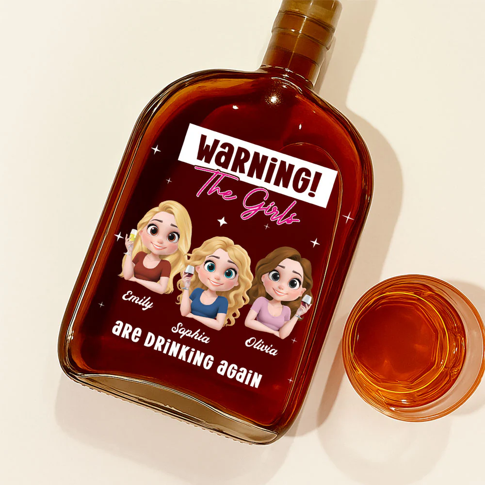 Drinking Alert - Personalized Custom Spirits Decanter - Image 3