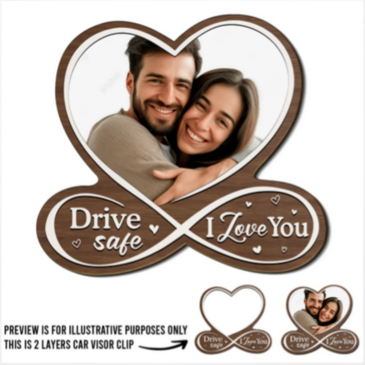 Drive Safe - Personalized Custom Car Visor Clip - Image 6
