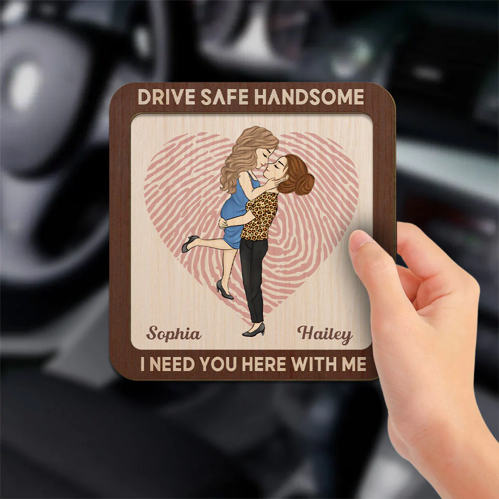 Drive Safe Sweetheart - Personalized Custom Car Visor Clip - Image 3