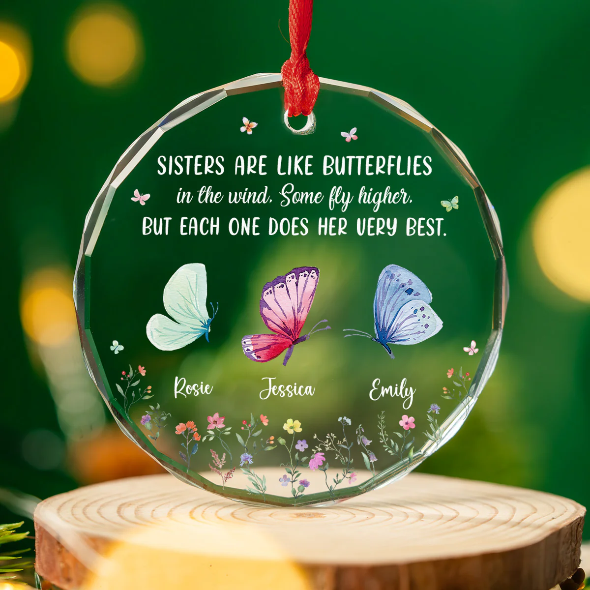 Each One Special Each Beautiful - Personalized Custom Glass Ornament - Image 3