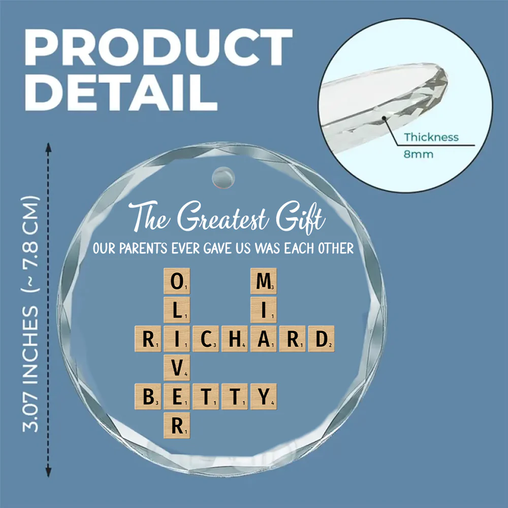 Each Other - Personalized Custom Glass Ornament - Image 5