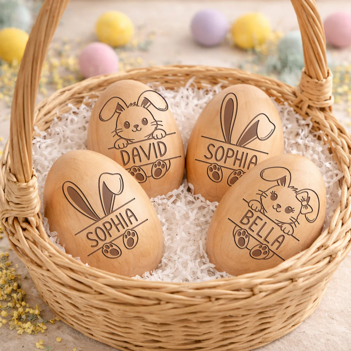 Easter Egg - Personalized Custom Wooden Egg Shaker - Image 5