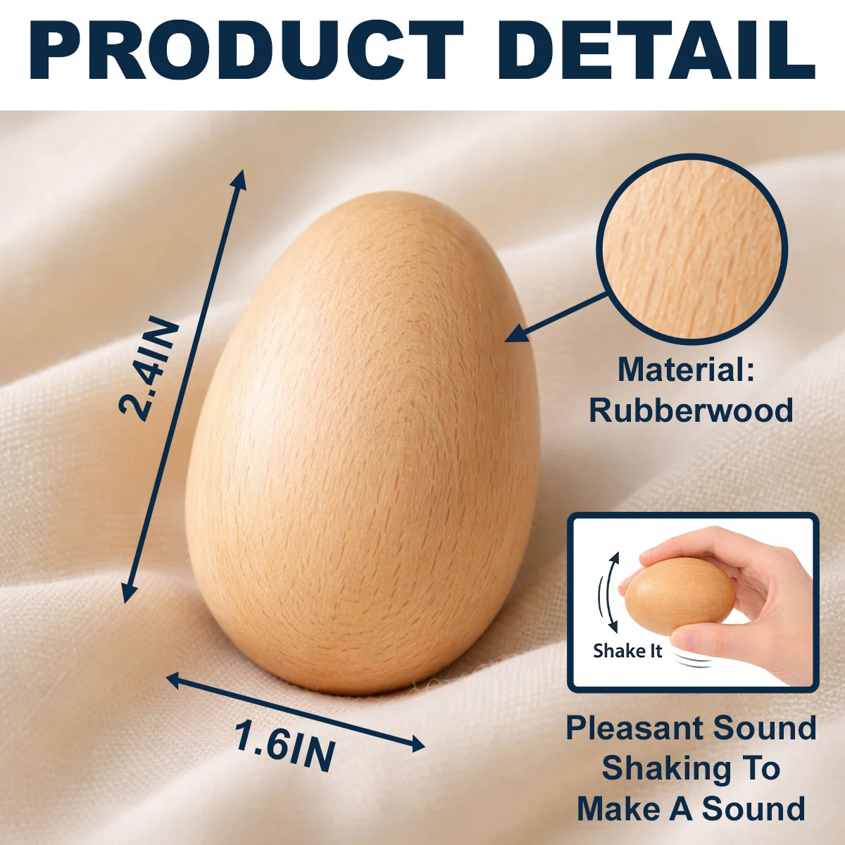 Easter Eggs - Personalized Custom Wooden Egg Shaker - Image 5