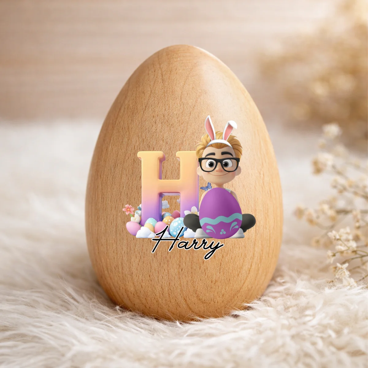 Easter Eggs - Personalized Custom Wooden Egg Shaker - Image 6