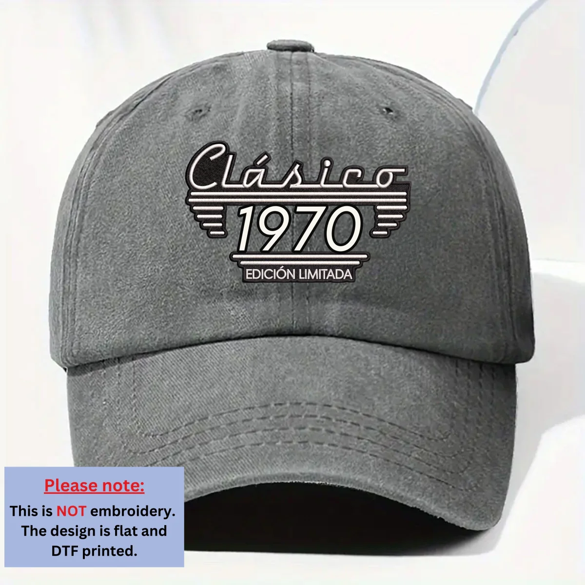 Edición Clásica - Gorra De Mezclilla Lavada Vintage Personalizada - Image 7