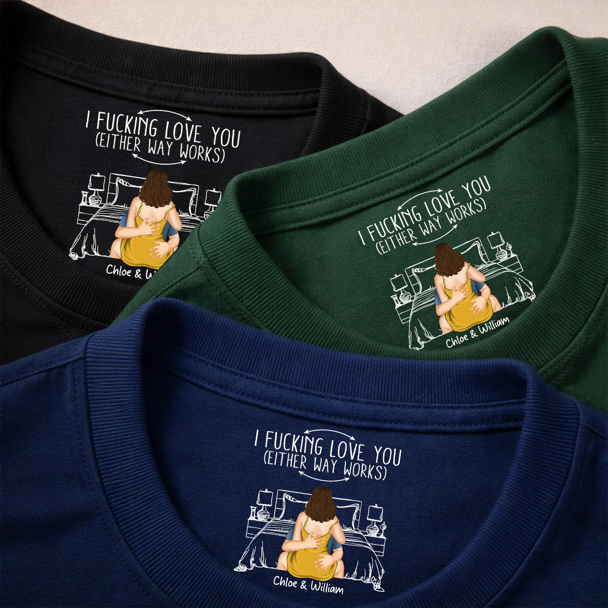 Either Way Works - Personalized Custom Inside Neck Print T-Shirt - Image 4