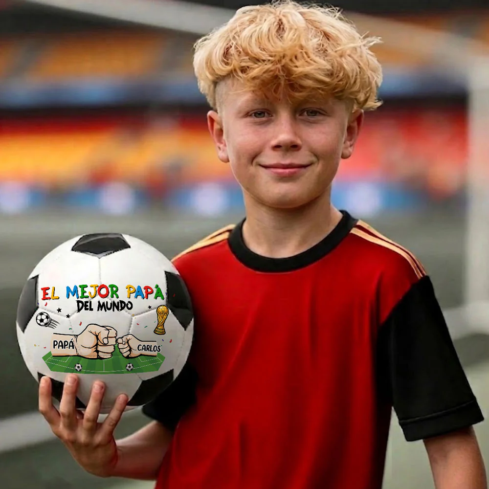 El Mejor Papá - Balón De Fútbol Personalizado - Image 4