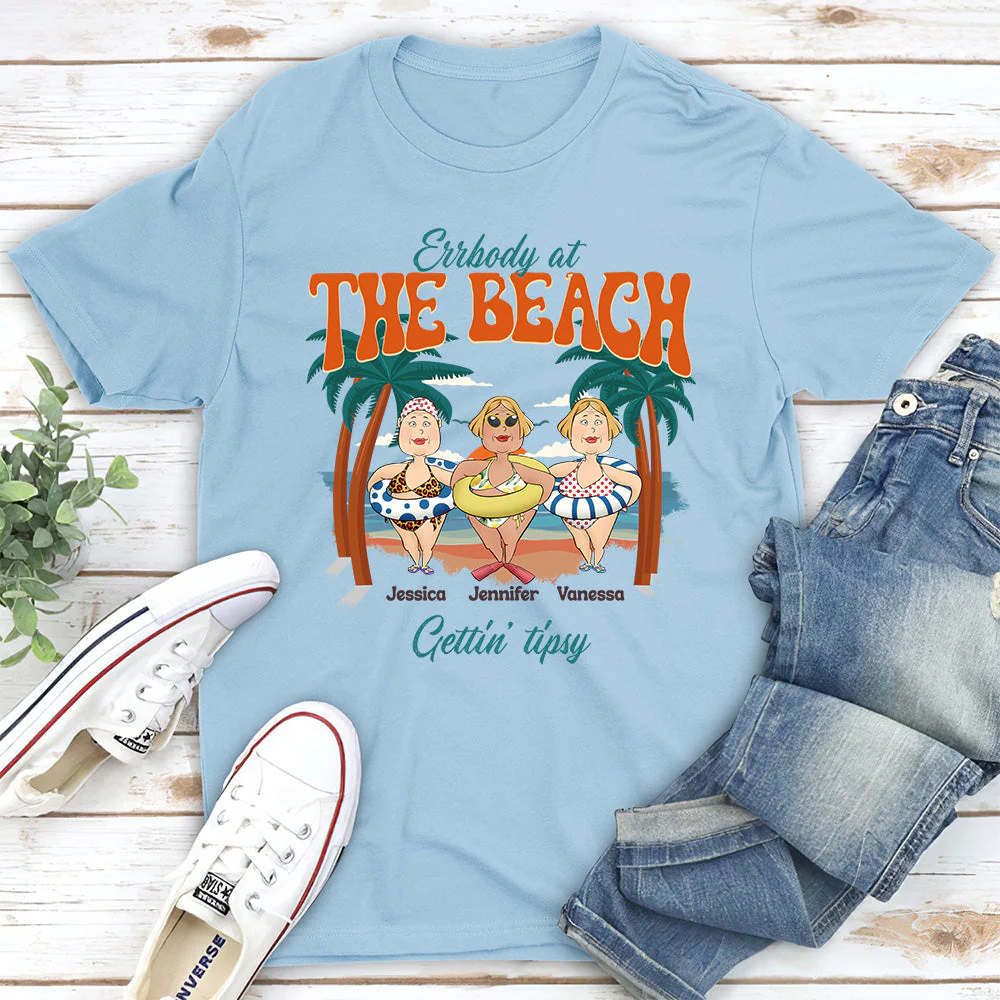 Errbody At The Beach - Personalized Custom Shirt - Image 2