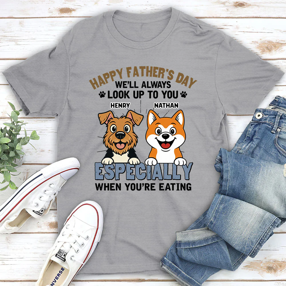 Especially When Dogs Are Eating - Personalized Custom Shirt - Image 2