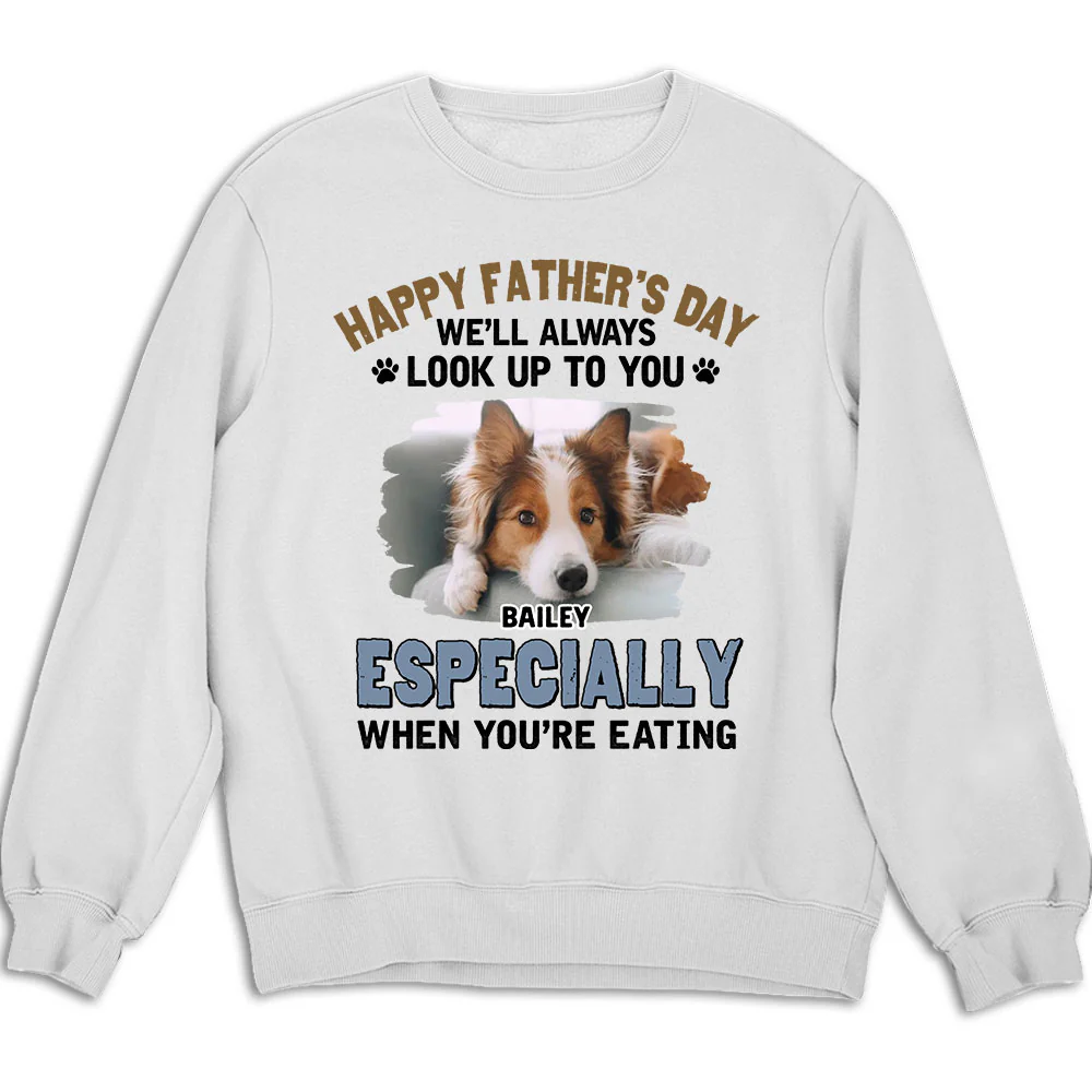 Especially When Dogs Are Eating Photo - Personalized Custom Shirt - Image 5