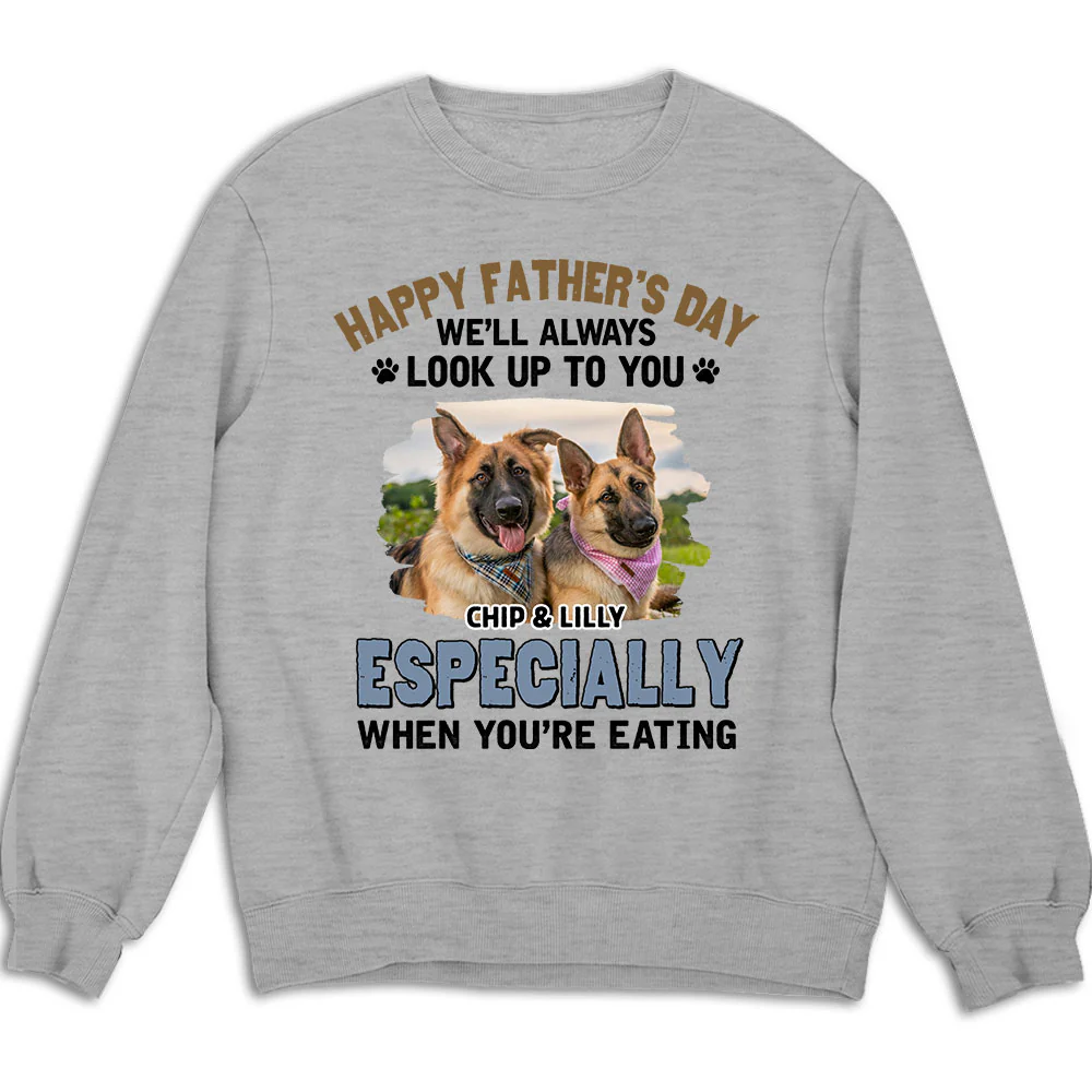 Especially When Dogs Are Eating Photo - Personalized Custom Shirt - Image 6