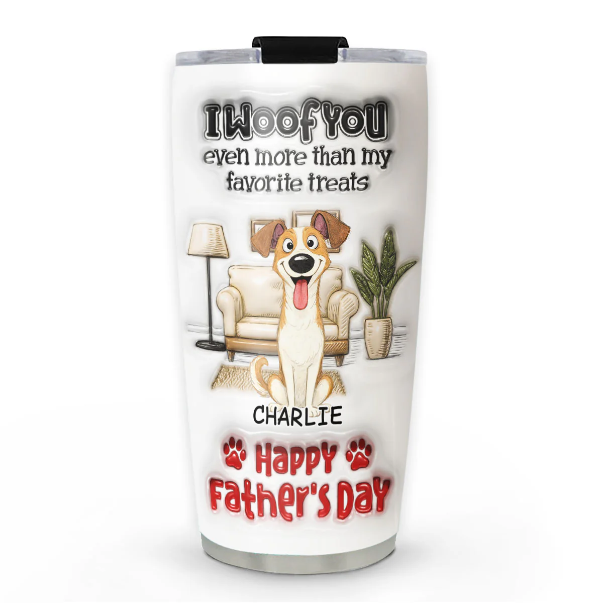 Even More Than Anything - Personalized Custom 3D Inflated Effect Tumbler