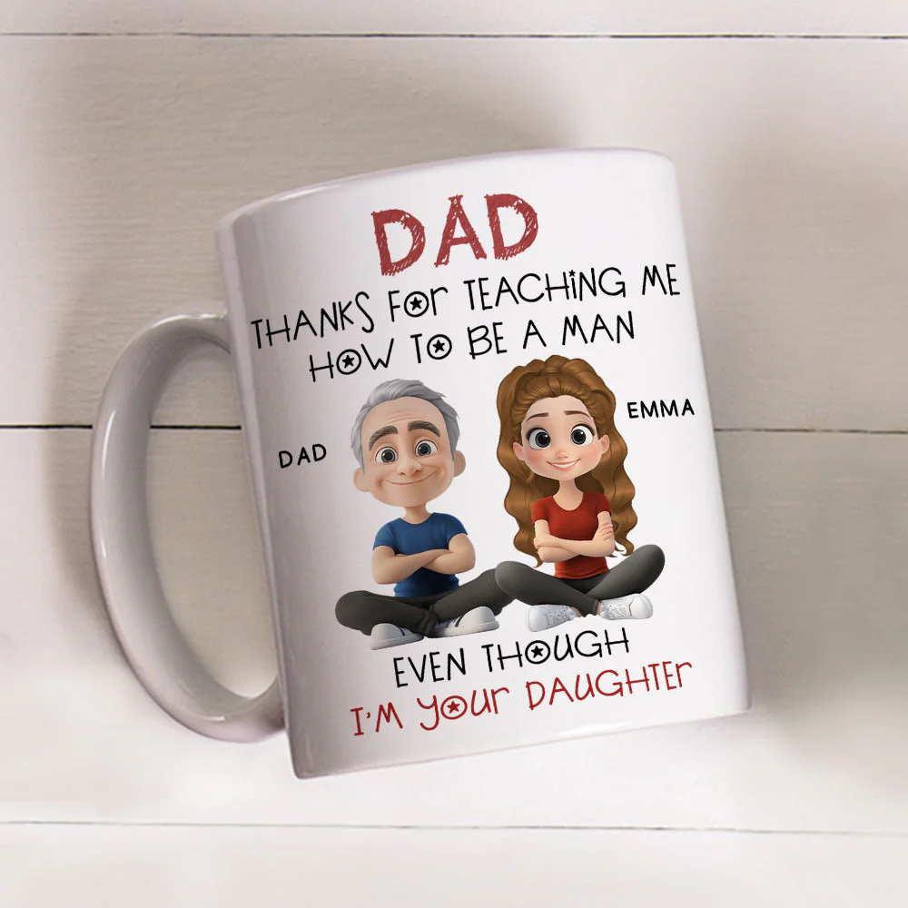 Even Though I Am Your Daughter - Personalized Custom Coffee Mug - Image 2