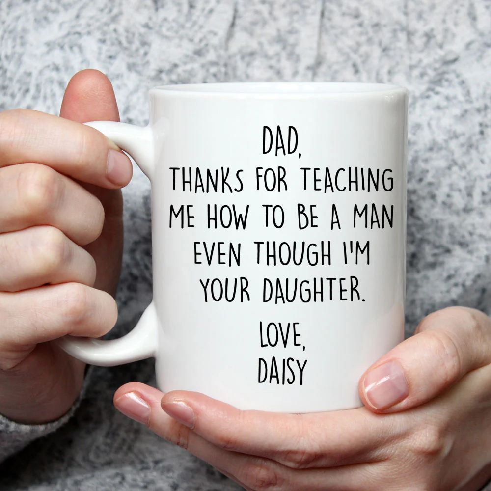 Even Though I Am Your Daughter - Personalized Custom Coffee Mug - Image 4