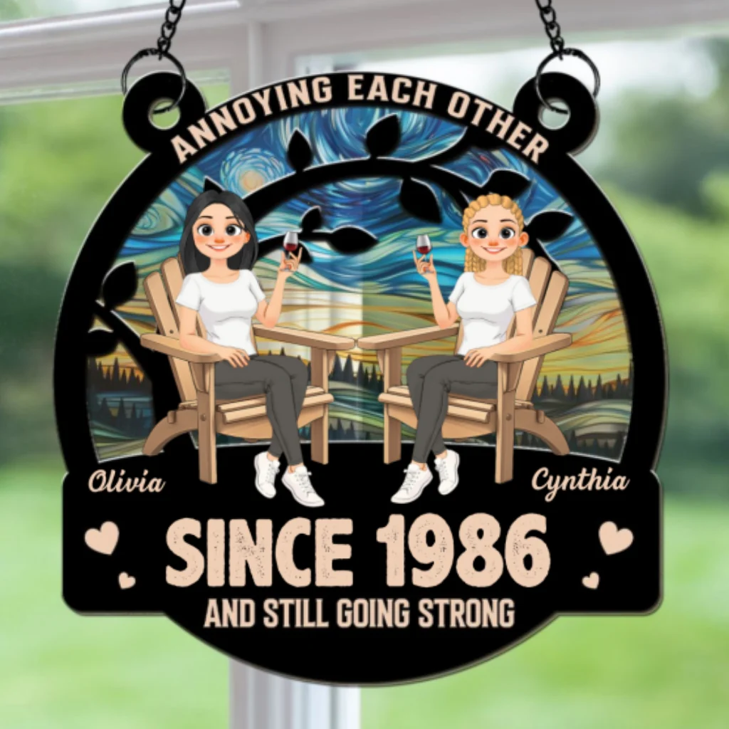Everlasting Love 2 - Personalized Custom Suncatcher - Image 6