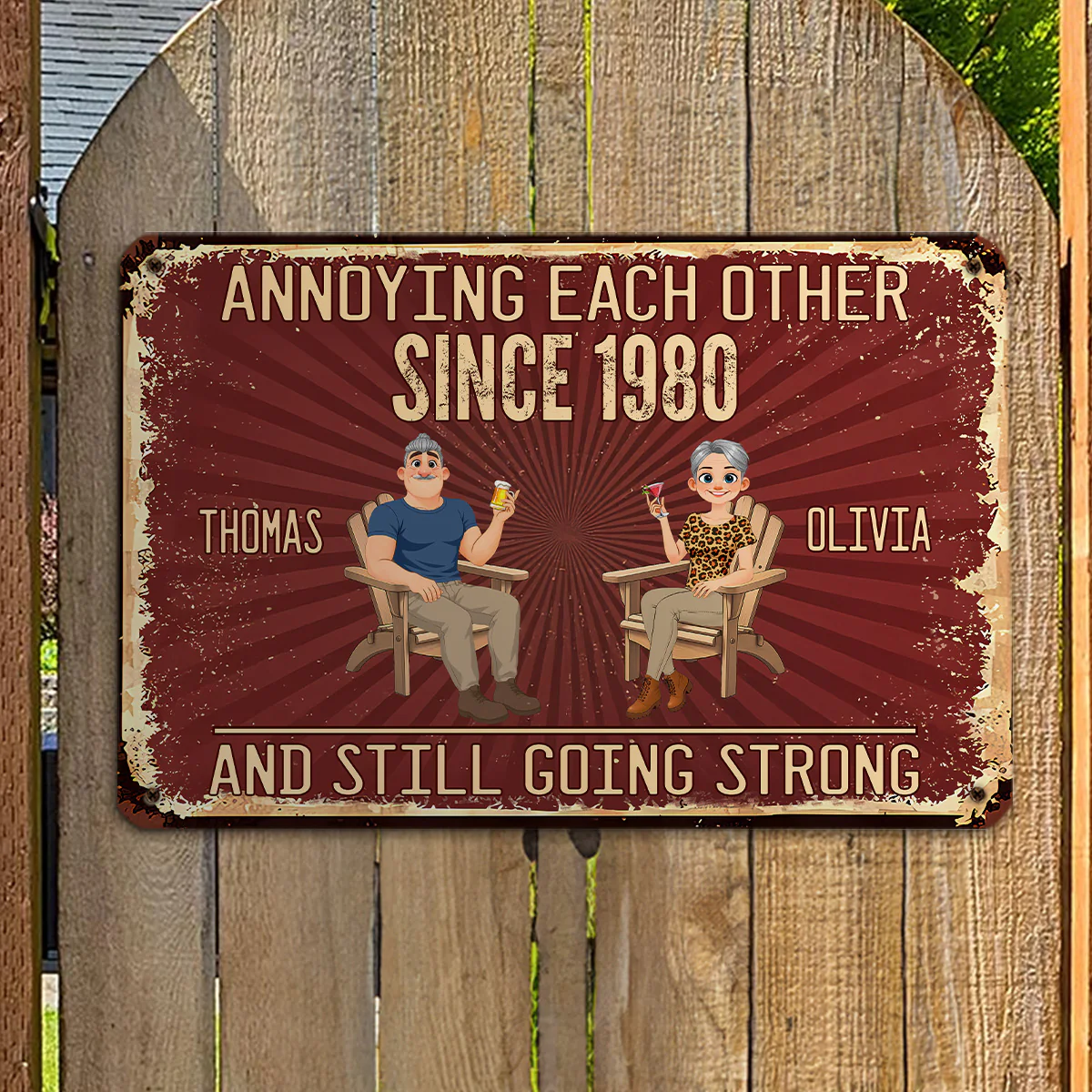 Everlasting Love - Personalized Custom Metal Sign - Image 5