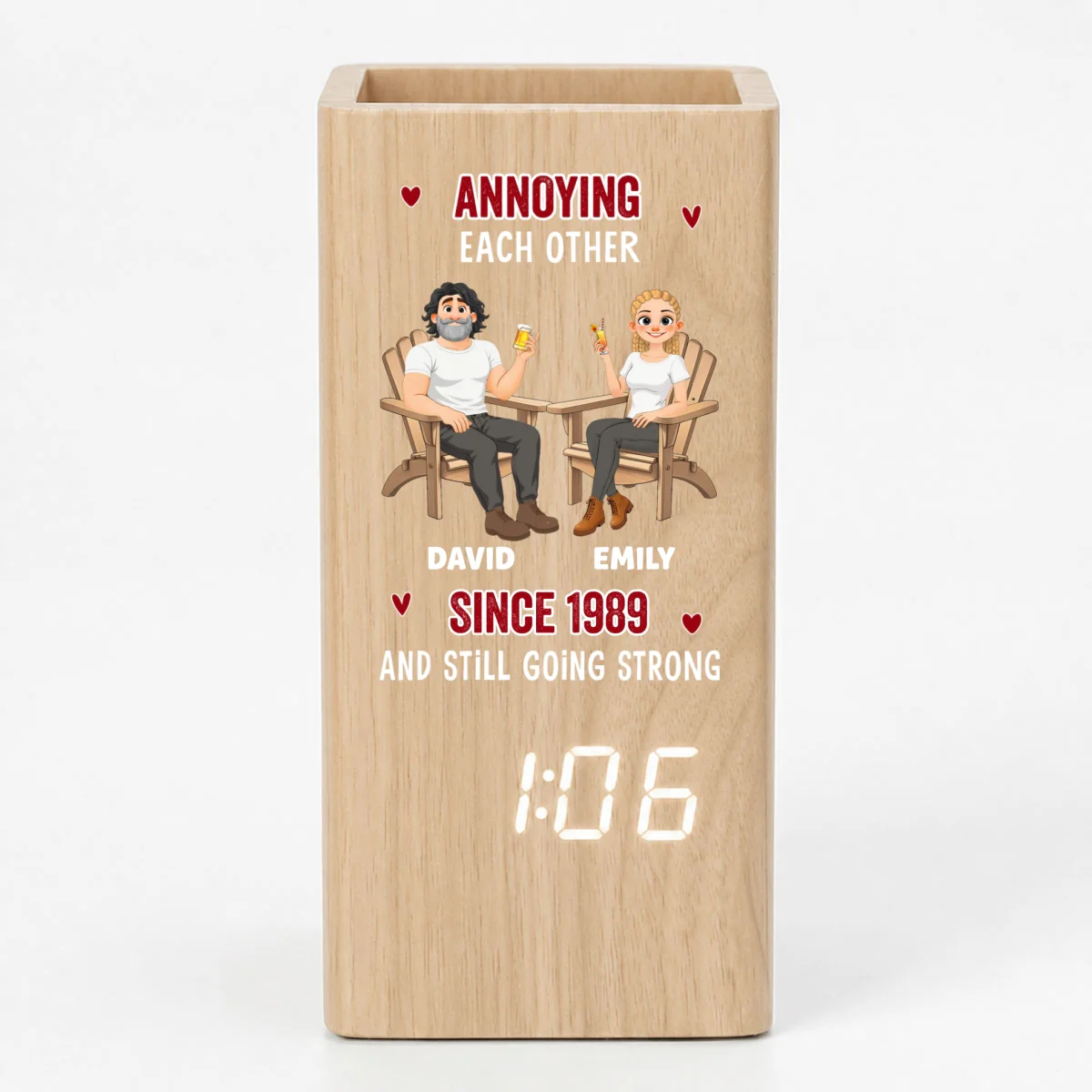 Everlasting Love - Personalized Custom Pen Holder - Image 10