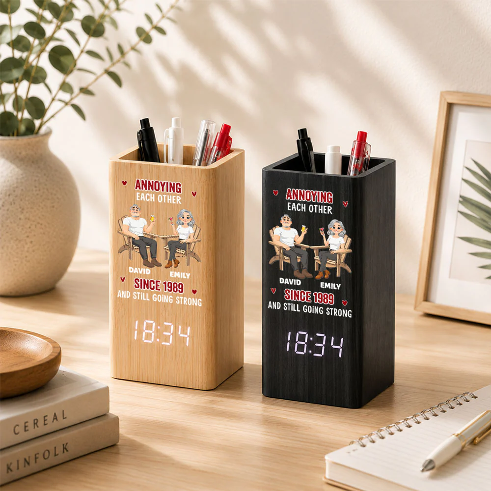 Everlasting Love - Personalized Custom Pen Holder - Image 4
