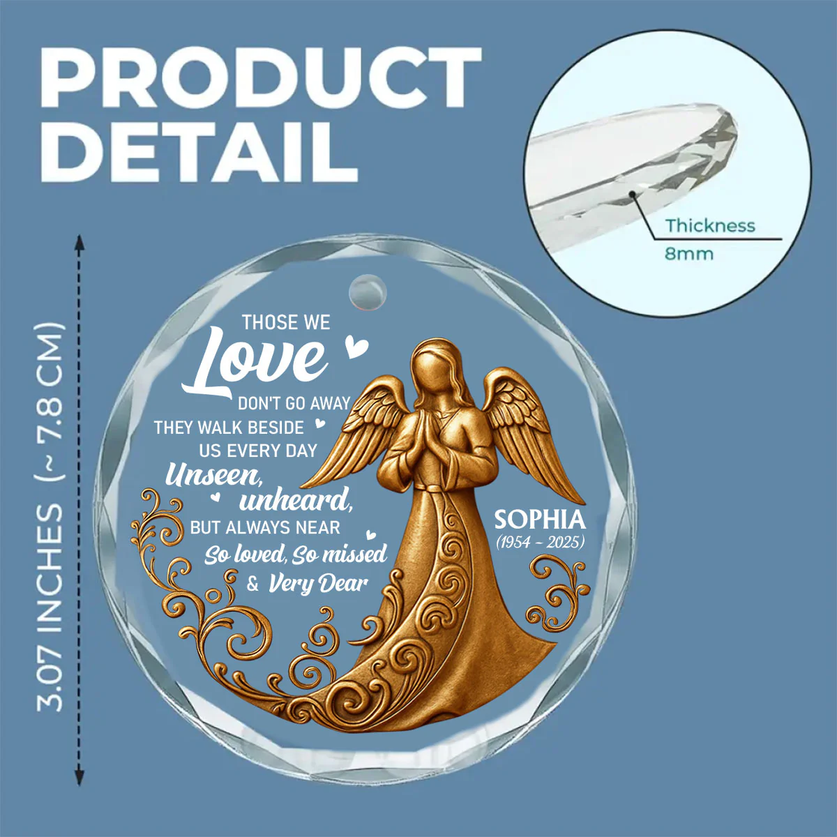 Every Day - Personalized Custom Glass Ornament - Image 5