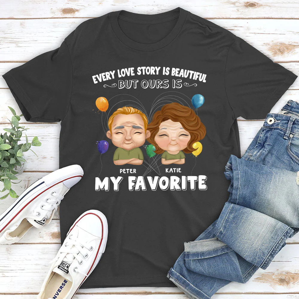 Every Love Story Is Beautiful - Personalized Custom Classic T-shirt - Image 5