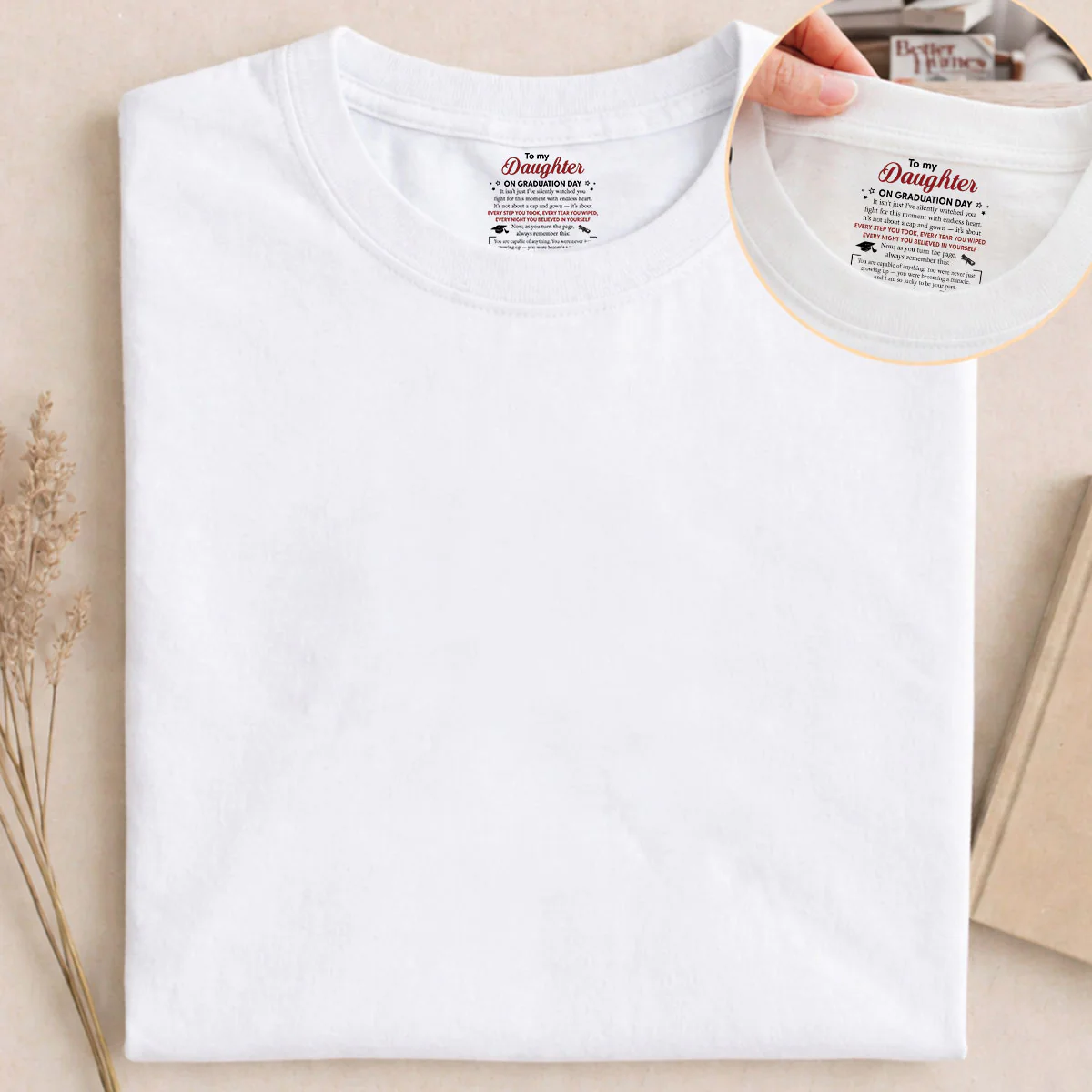 Every Step You Take - Personalized Custom Inside Neck Print T-shirt - Image 5
