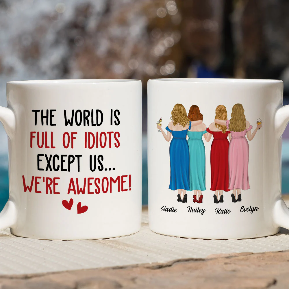 Except Us - Personalized Custom Coffee Mug - Image 3