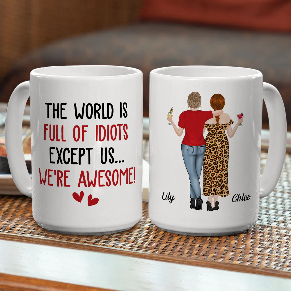 Except Us - Personalized Custom Coffee Mug - Image 4
