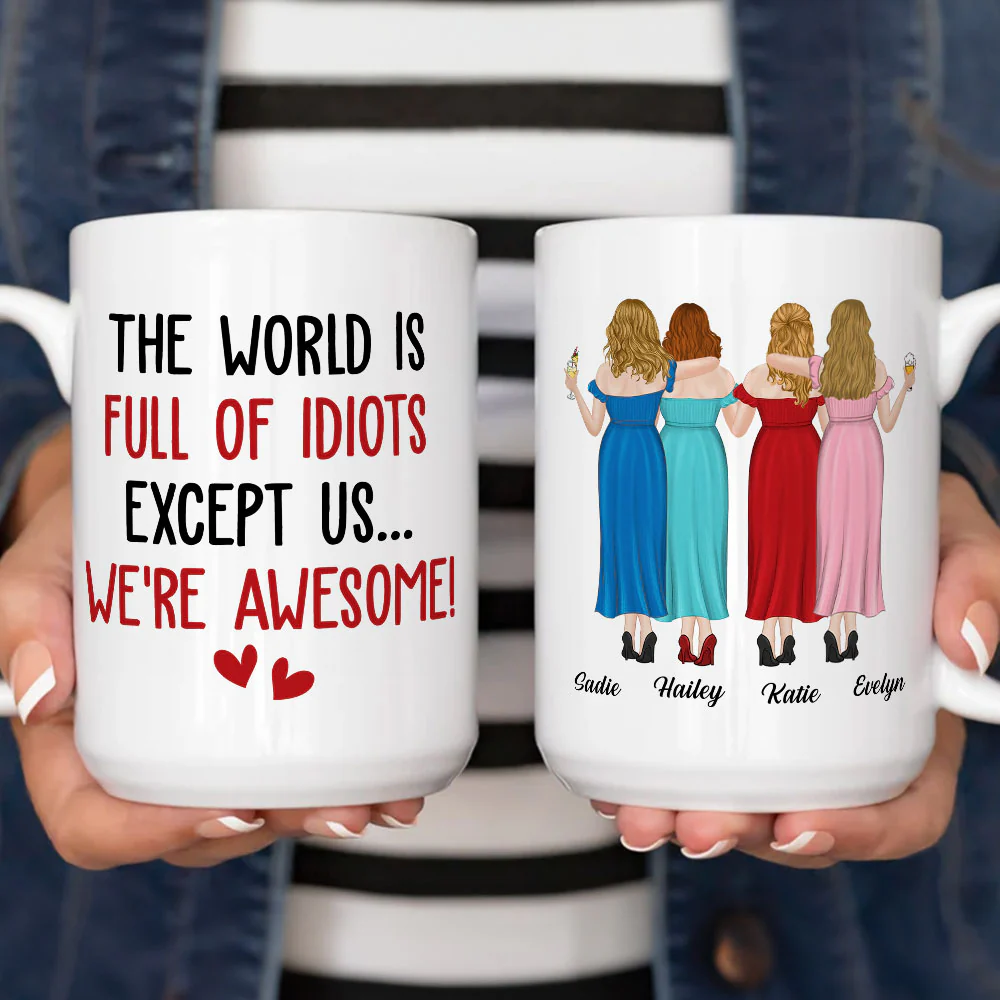 Except Us - Personalized Custom Coffee Mug - Image 5