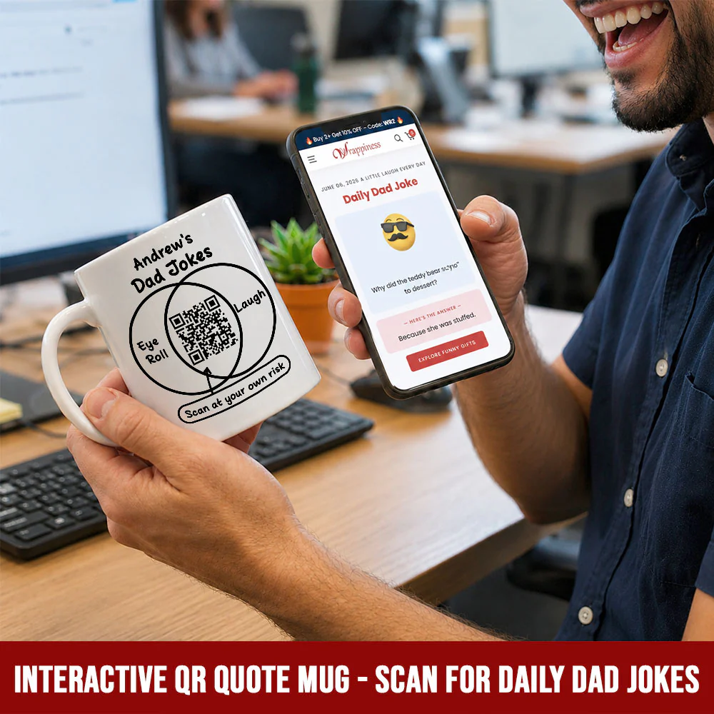 Eye Roll Dad Joke - Personalized Custom Coffee Mug