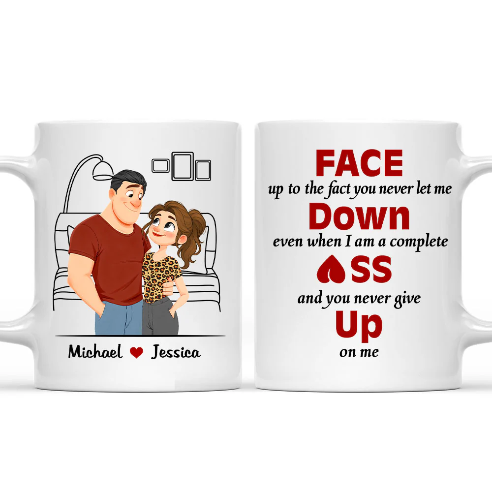 Face Down - Personalized Custom Coffee Mug