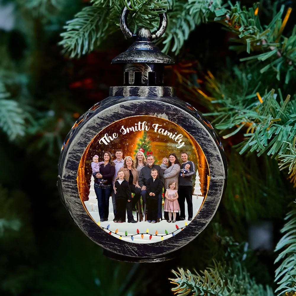 Family And Friends - Personalized Custom Christmas Lantern - Image 2