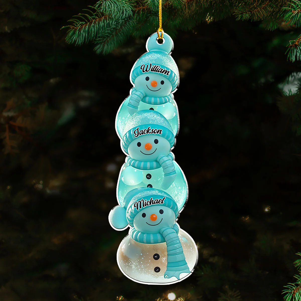 Family Frost - Personalized Custom Acrylic Ornament - Image 2