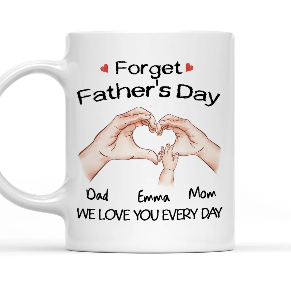 Family Love You Every Day - Personalized Custom Coffee Mug
