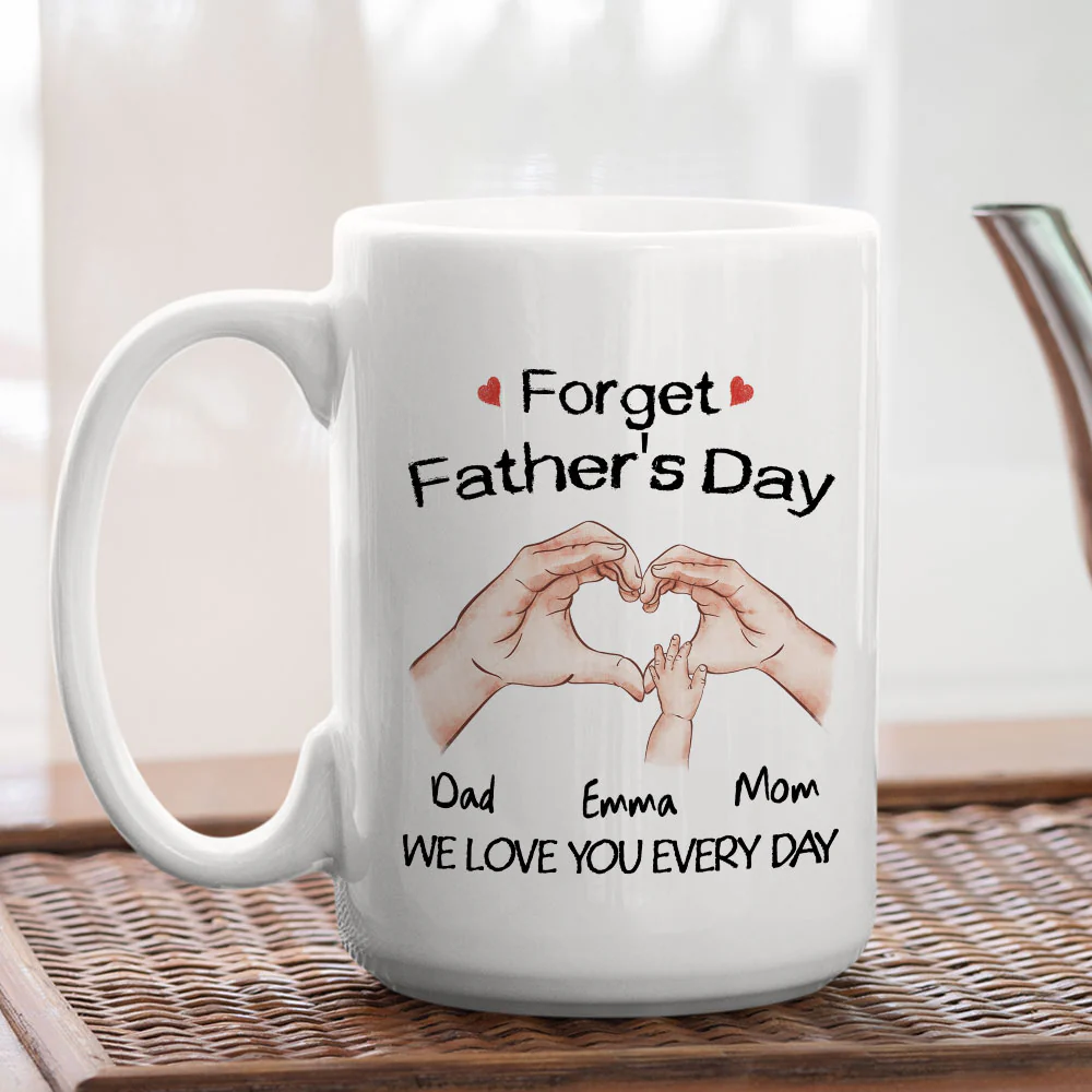 Family Love You Every Day - Personalized Custom Coffee Mug - Image 5
