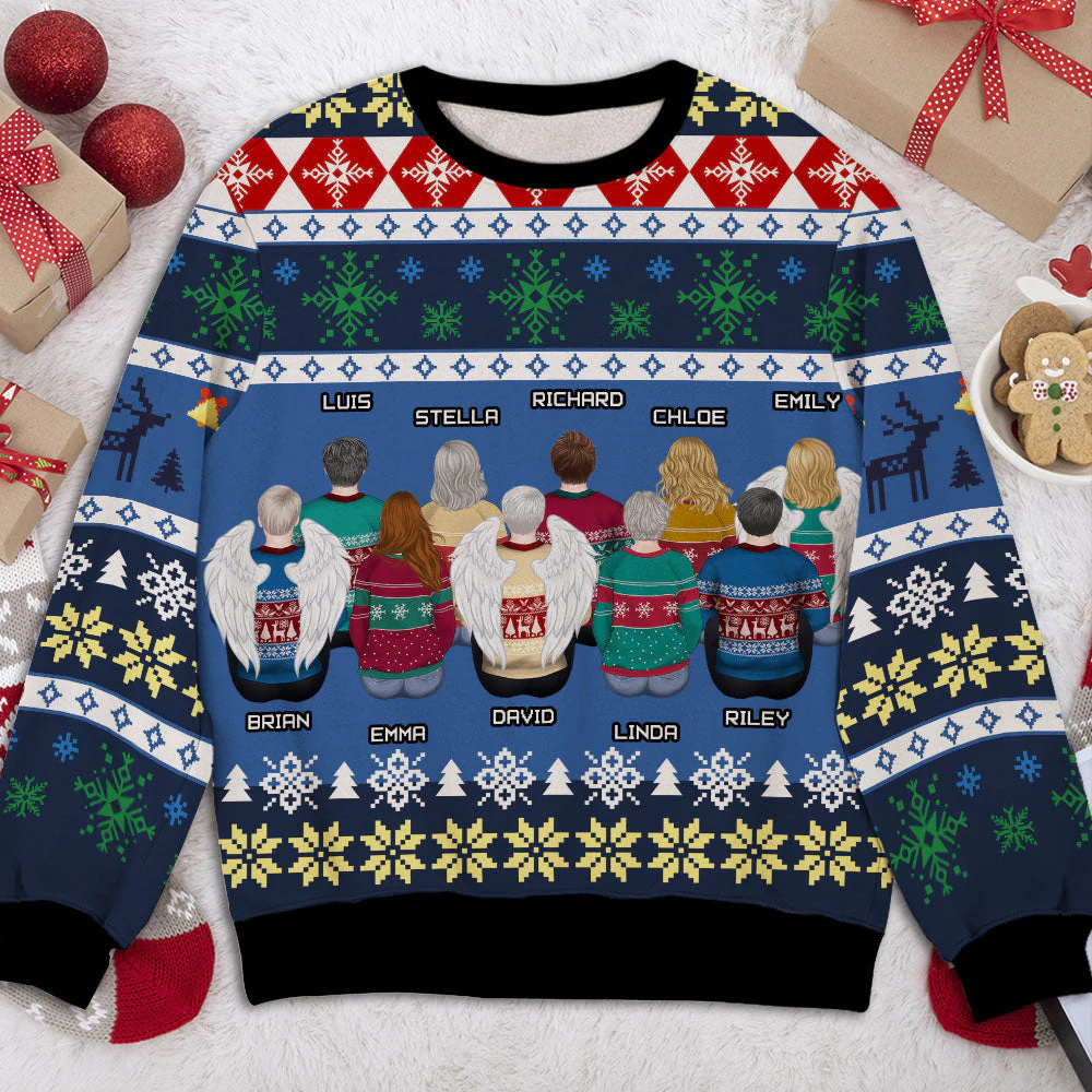 Family Sweatshirts - Personalized Custom All-Over-Print Sweatshirt - Image 4