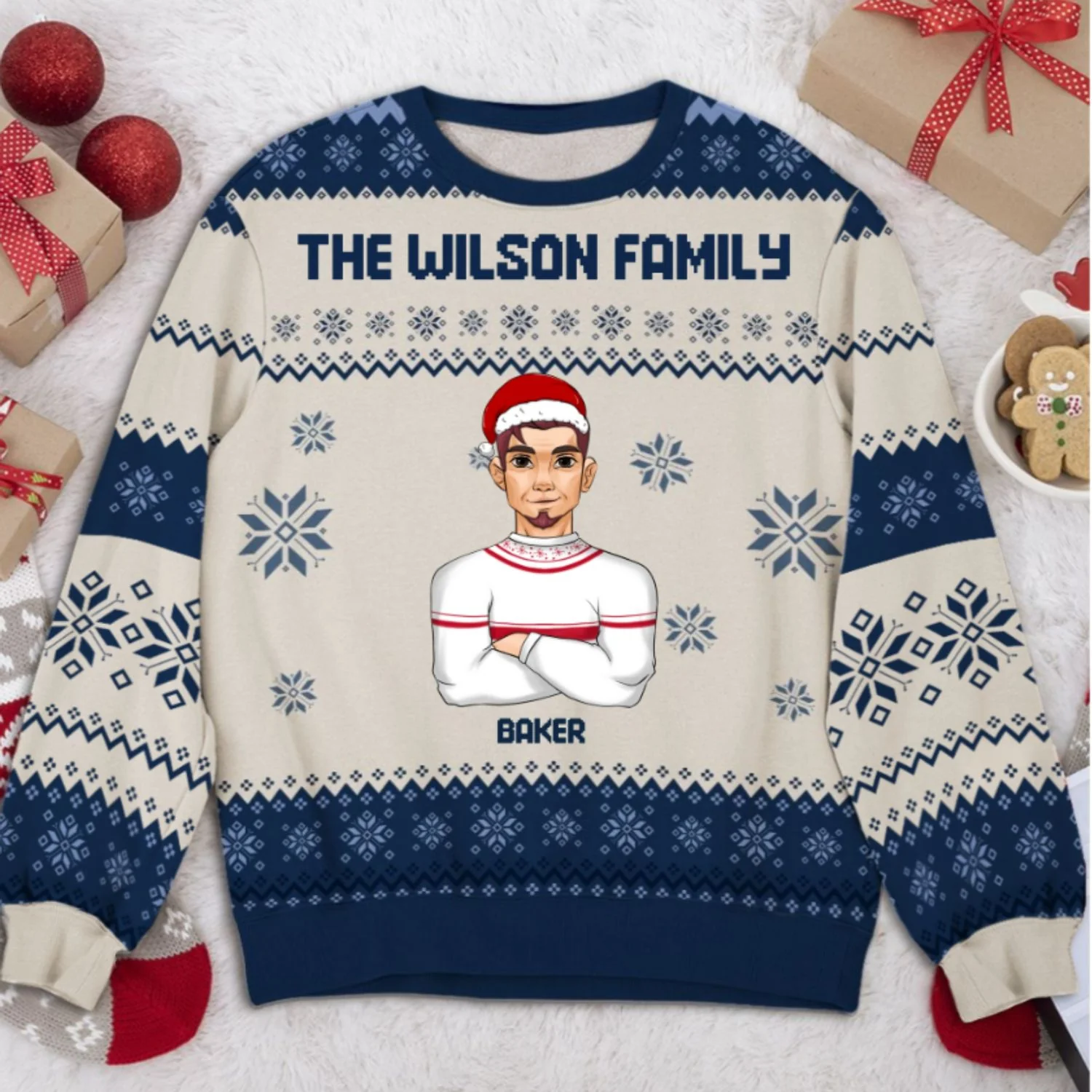 Family Together - Personalized Custom All-Over-Print Sweatshirt - Image 7