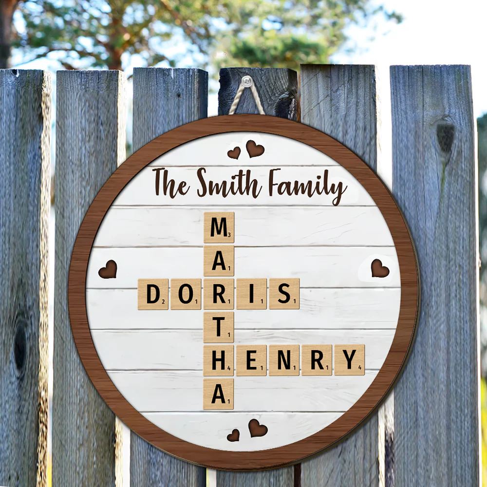 Family Together - Personalized Custom Wood Sign - Image 2