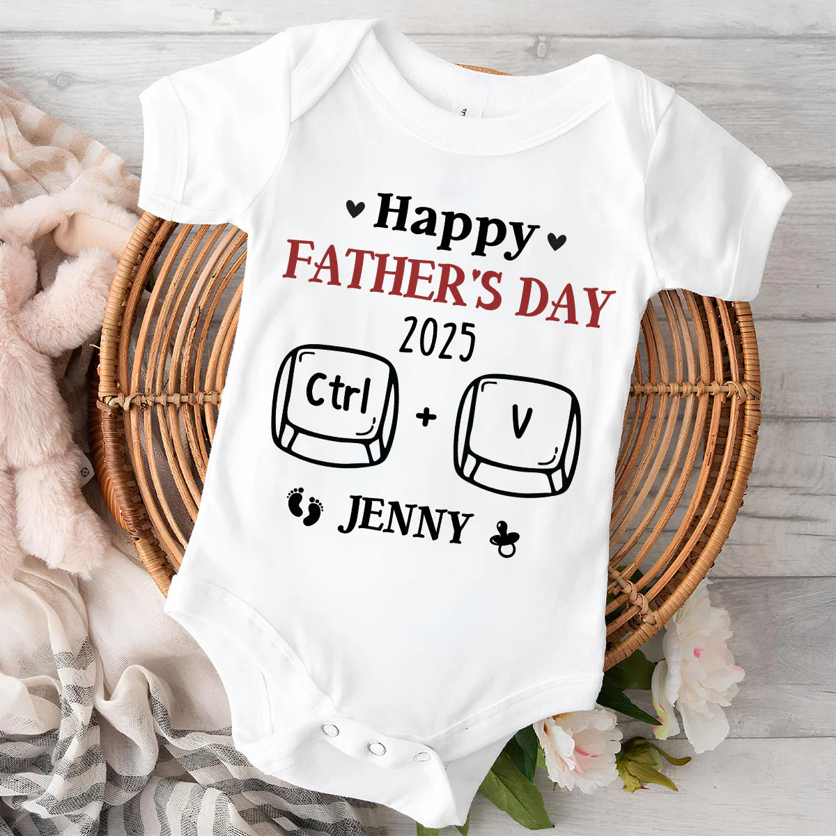 Father And Baby Matching - Personalized Custom T-shirt And Onesie - Image 11