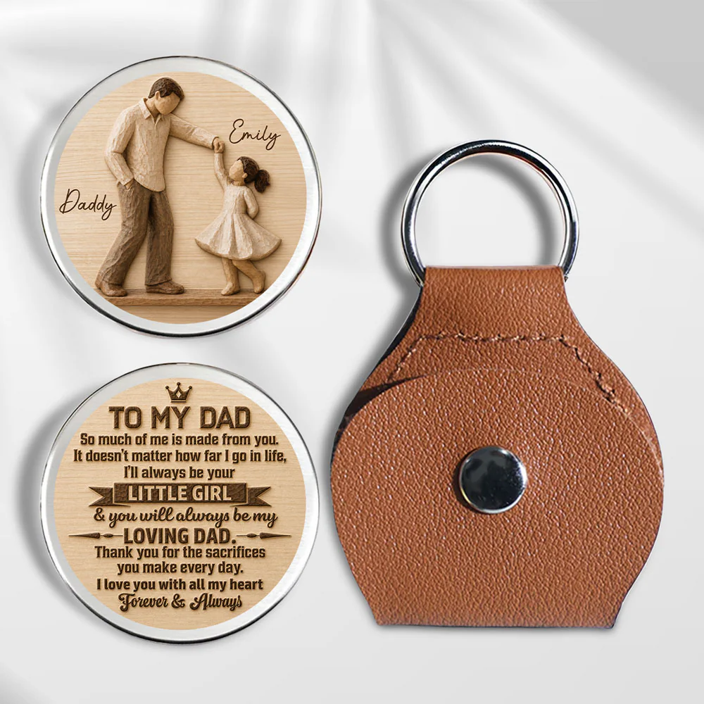 Father And Daughter Dancing - Personalized Custom Pocket Hug