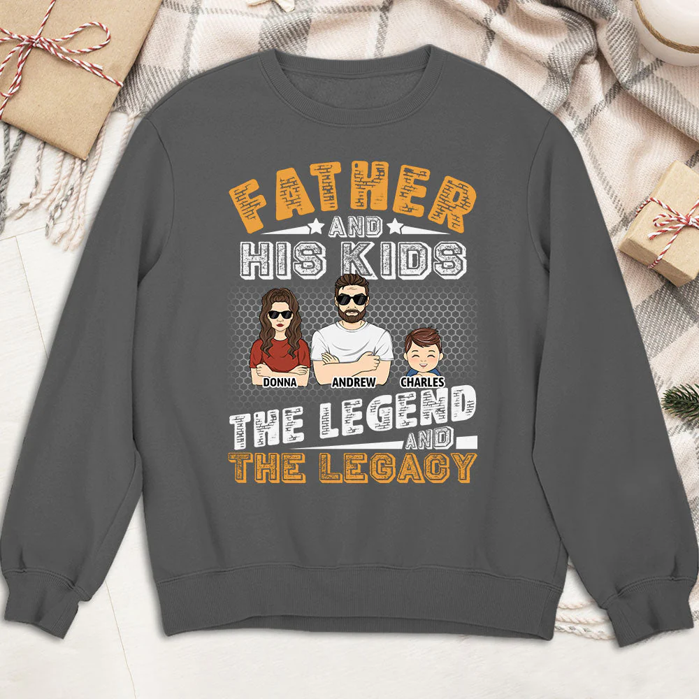 Father And Kids - Personalized Custom Shirt - Image 4
