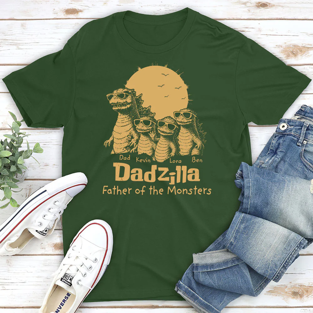 Father Of The Monsters - Personalized Custom Shirt - Image 3