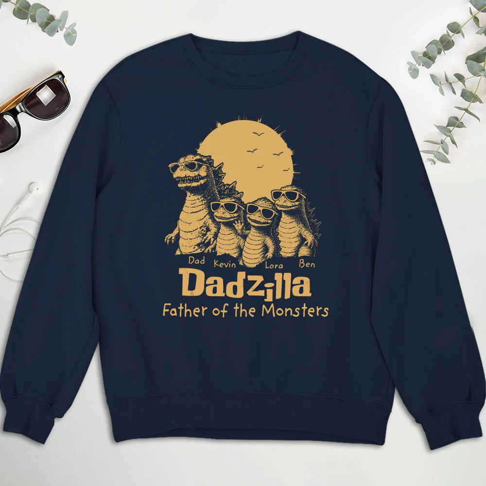 Father Of The Monsters - Personalized Custom Shirt - Image 5