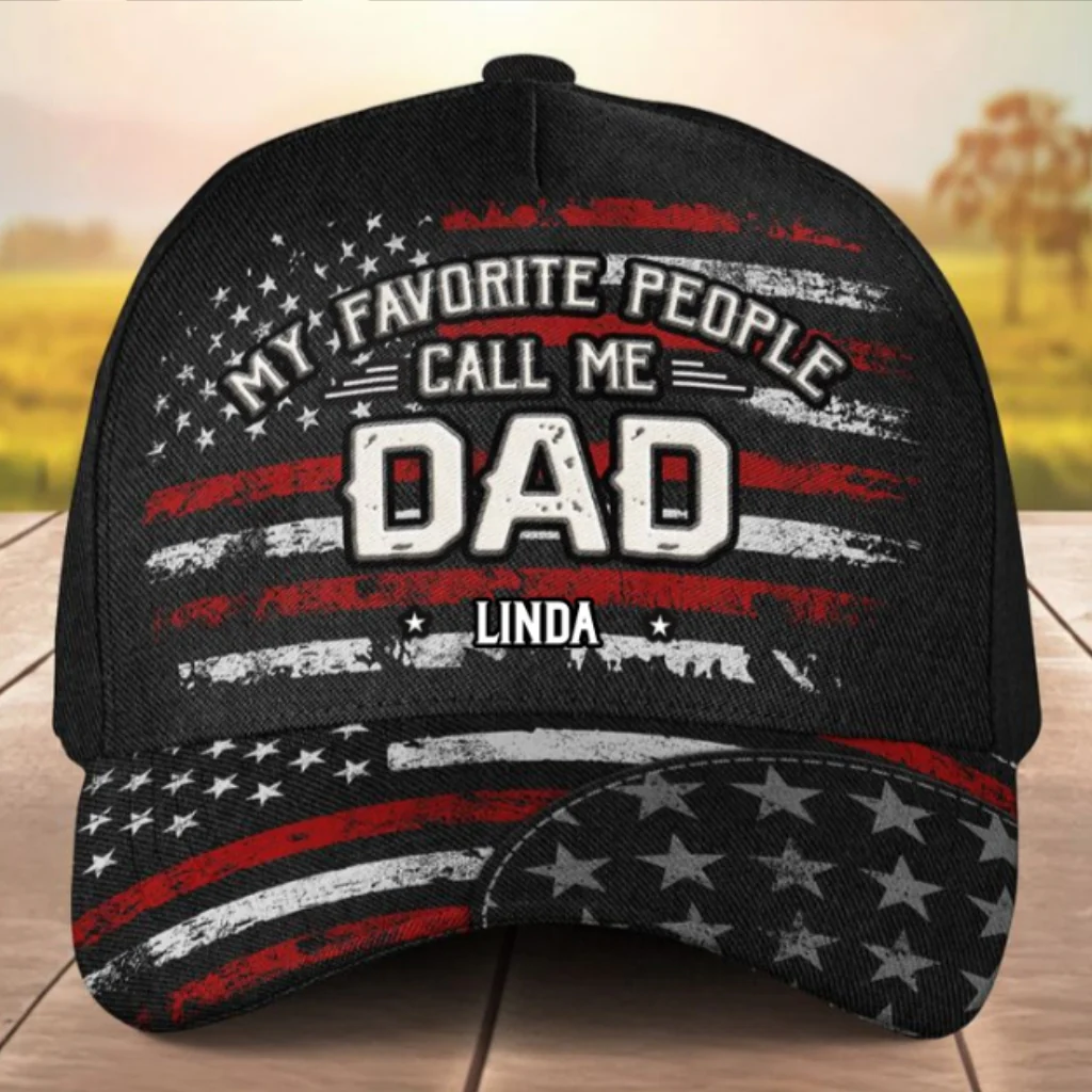 Favorite People - Personalized Custom Classic Cap - Image 6